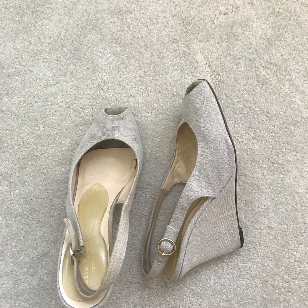 Kate Spade incredibly chic wedges cream, 7.5-8.5